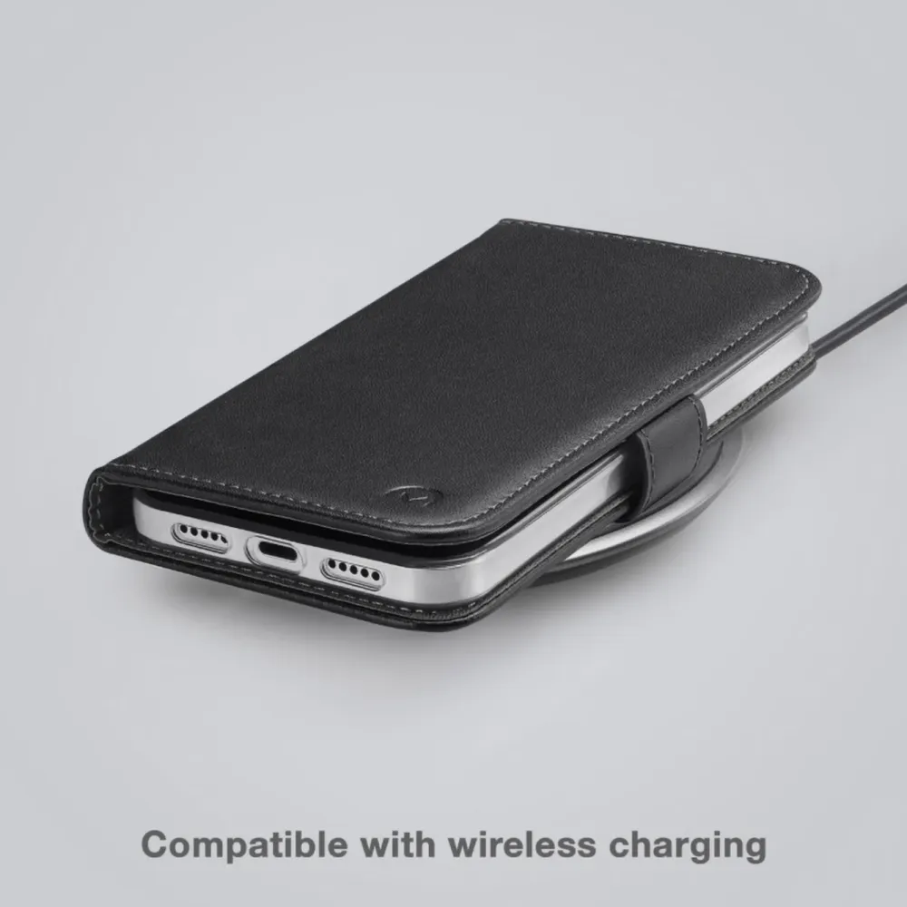 Mobilize Iphone-Tilbehør|Classic Gelly Wallet Book Case – Mobildeksel for iPhone 15 Plus Svart
