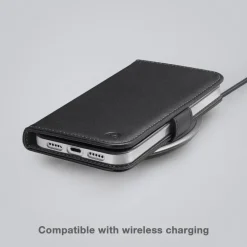 Mobilize Iphone-Tilbehør|Classic Gelly Wallet Book Case – Mobildeksel for iPhone 16 Plus Svart