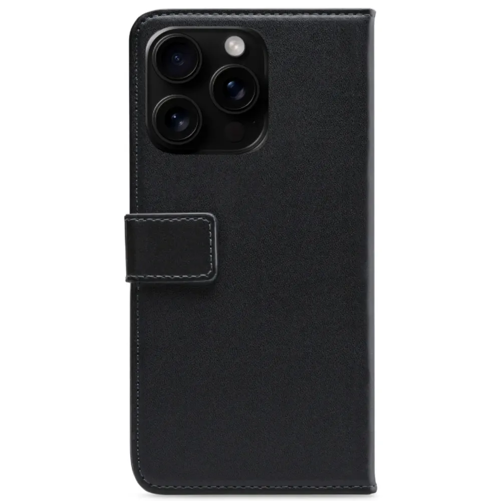 Mobilize Iphone-Tilbehør|Classic Gelly Wallet Book Case – Mobildeksel for iPhone 16 Pro Max Svart