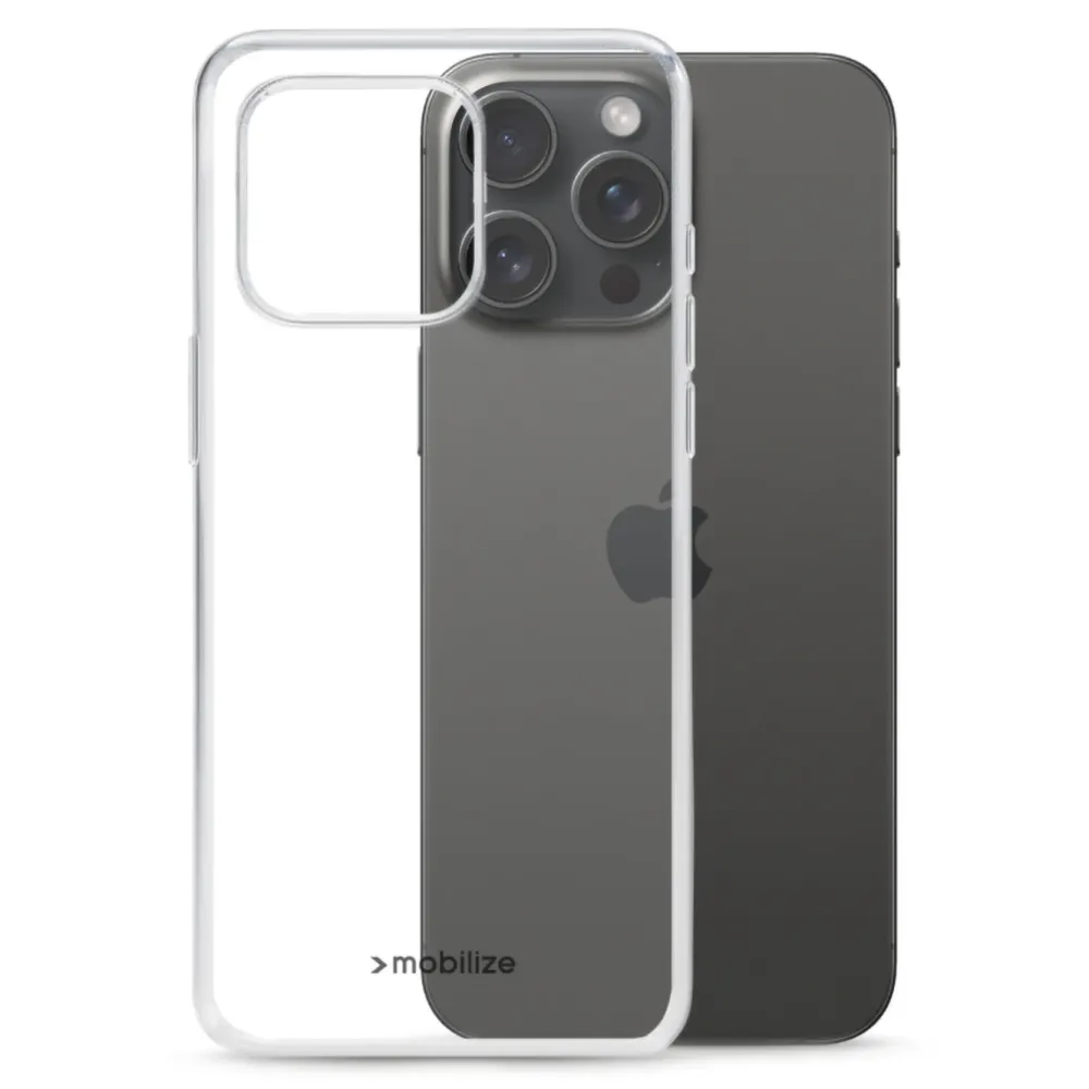 Mobilize Iphone-Tilbehør|Gelly Case – Mobildeksel for iPhone 15 Pro Max Transparent