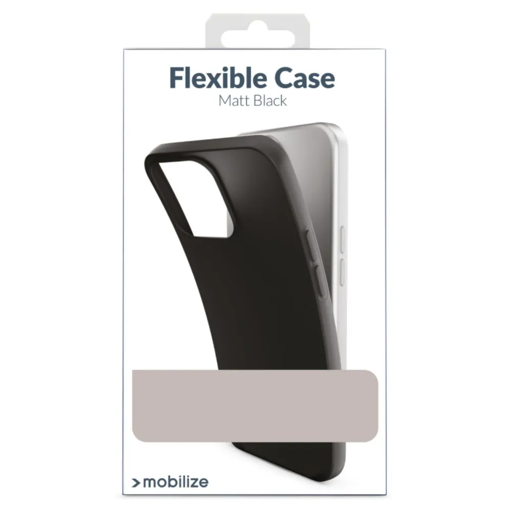 Mobilize Iphone-Tilbehør|Rubber Gelly Case – Mobildeksel for iPhone 15 Pro Max Svart