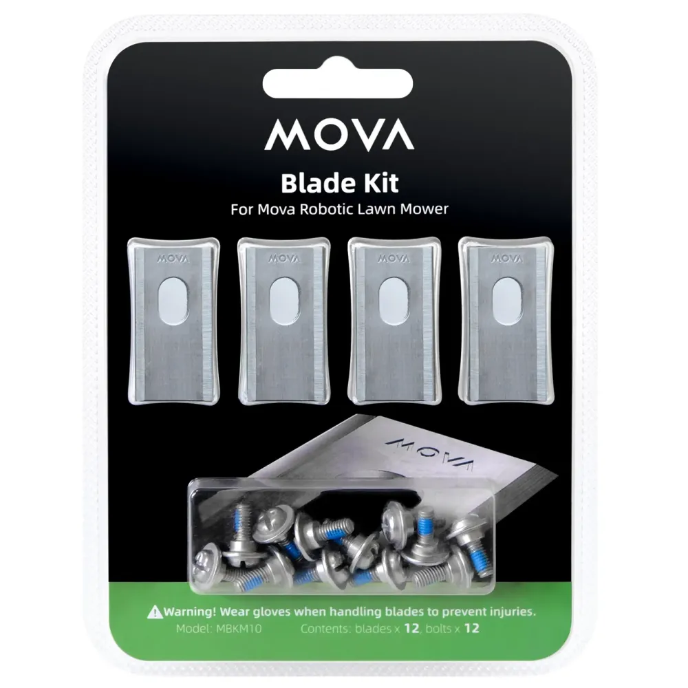 MOVA Hage|Gressklippere|Reservekniver for 600/100 robotgressklippere, 12-pakk
