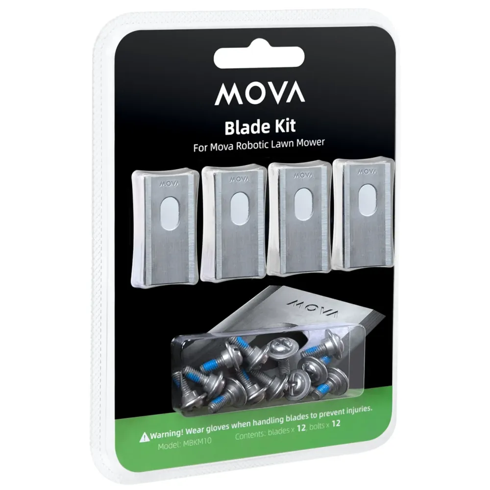 MOVA Hage|Gressklippere|Reservekniver for 600/100 robotgressklippere, 12-pakk