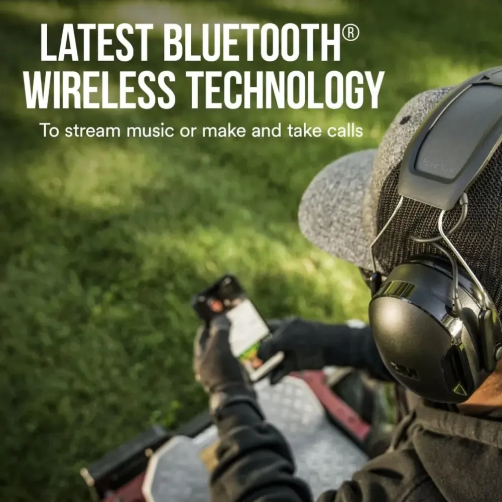 3M WorkTunes Kropp Og Helse|Connect & Solar hørselvern Bluetooth Svart