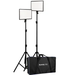 Nanlite Foto Og Video|LumiPad 25 LED-paneler med stativ 2-pk.