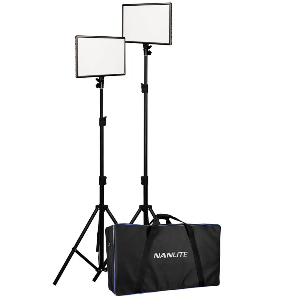 Nanlite Foto Og Video|LumiPad 25 LED-paneler med stativ 2-pk.