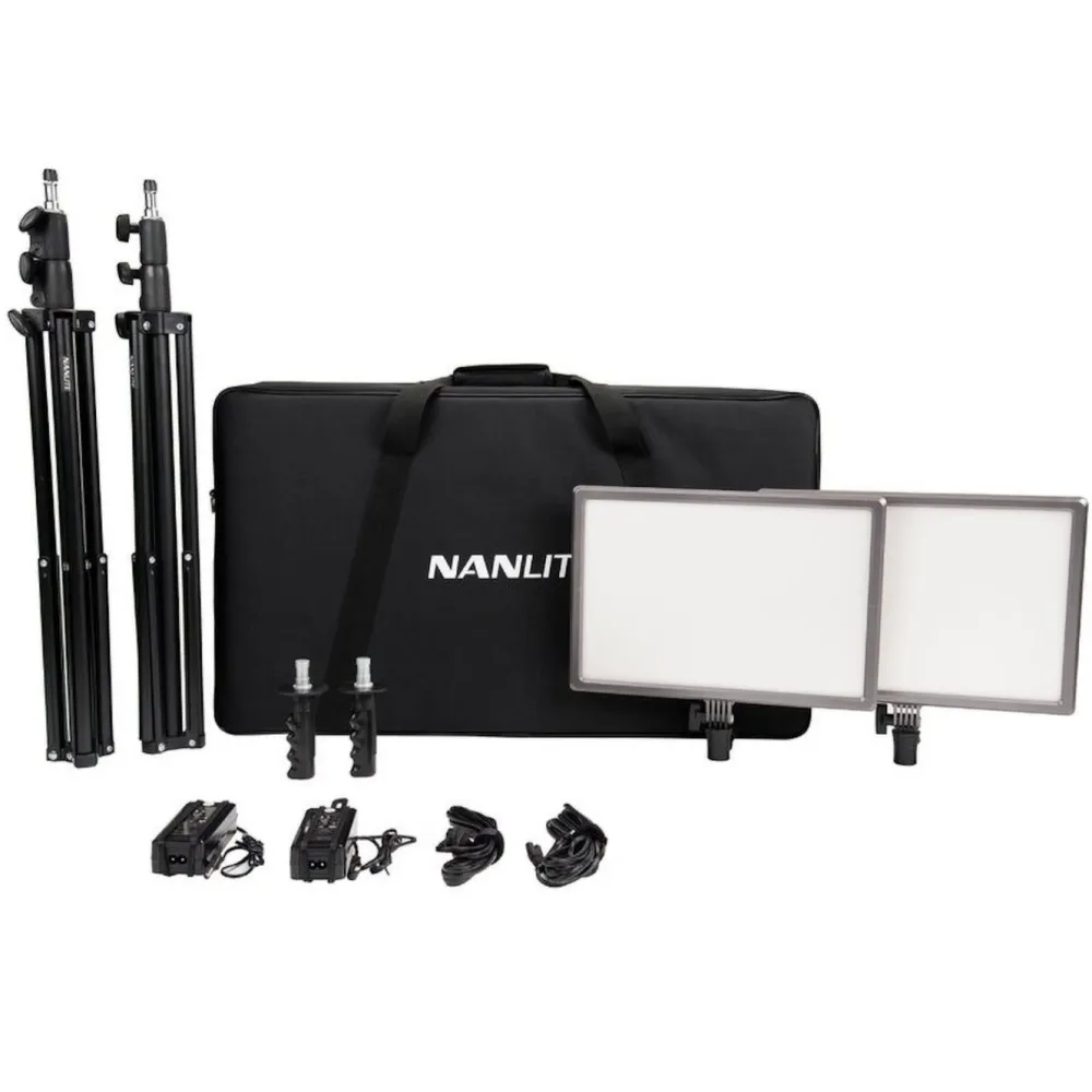 Nanlite Foto Og Video|LumiPad 25 LED-paneler med stativ 2-pk.