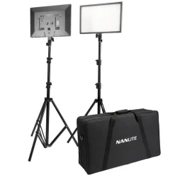 Nanlite Foto Og Video|LumiPad 25 LED-paneler med stativ 2-pk.