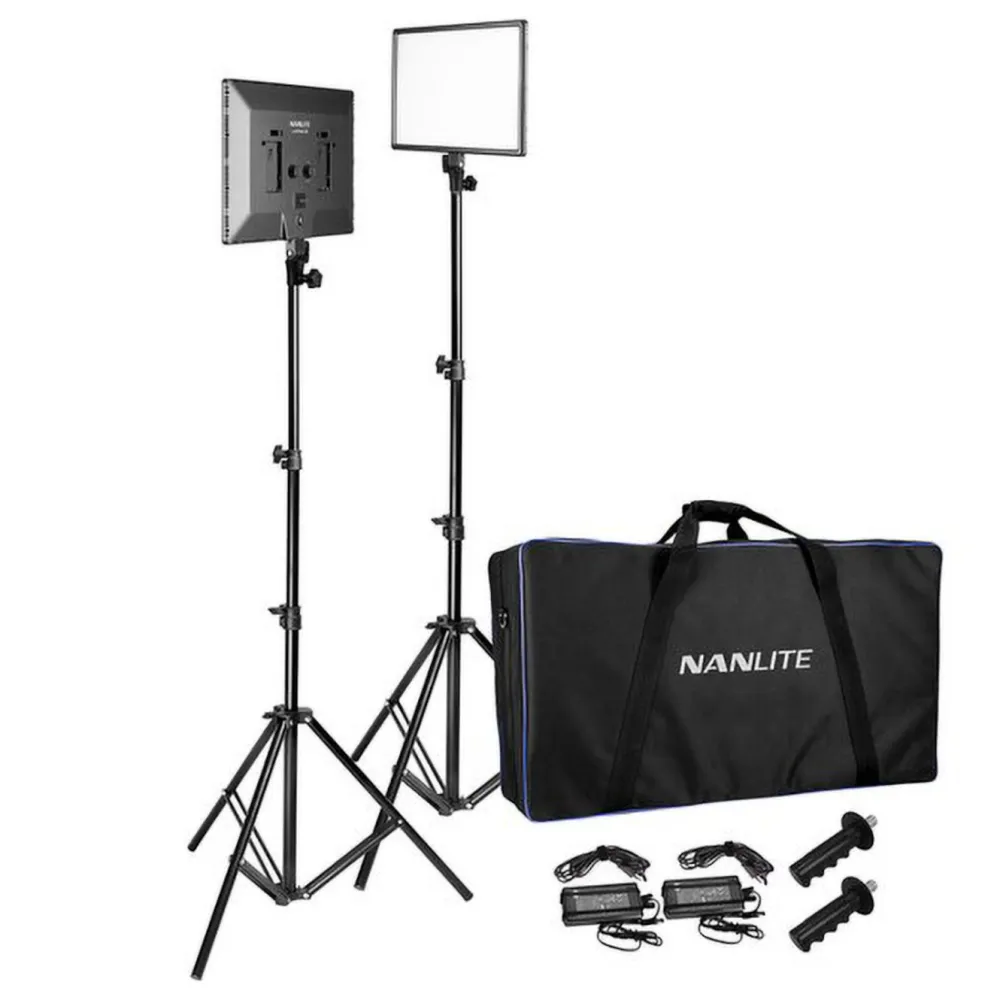 Nanlite Foto Og Video|LumiPad 25 LED-paneler med stativ 2-pk.