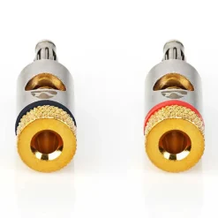 Nedis Lyd- & Videokabler|Bananplugger, 2-pk.