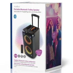 Nedis Høyttaler|Kalas & Fest|Bluetooth Party Speaker med karaokefunksjon