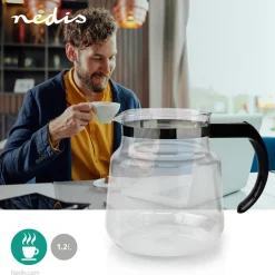 Nedis Kjøkken Og Spisestue|Glasskanne 1,2 l til Moccamaster