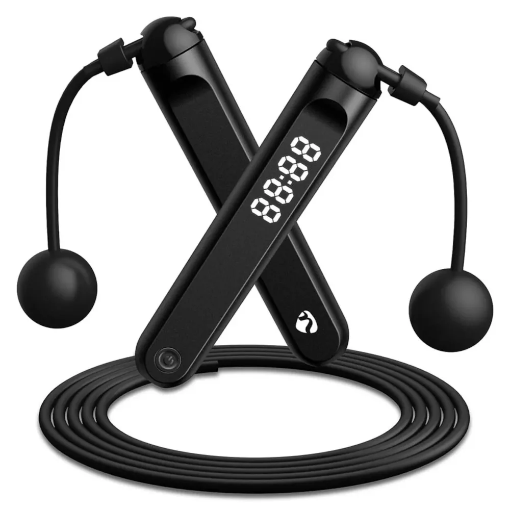 Nedis Kropp Og Helse|2-i-1 Fitness Smart Hoppetau med Bluetooth