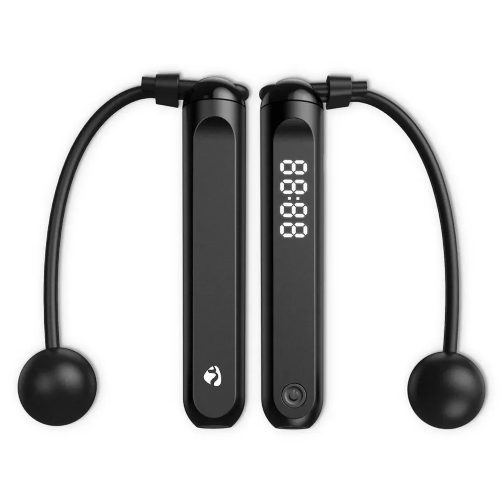 Nedis Kropp Og Helse|2-i-1 Fitness Smart Hoppetau med Bluetooth
