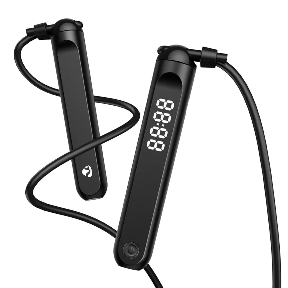 Nedis Kropp Og Helse|2-i-1 Fitness Smart Hoppetau med Bluetooth
