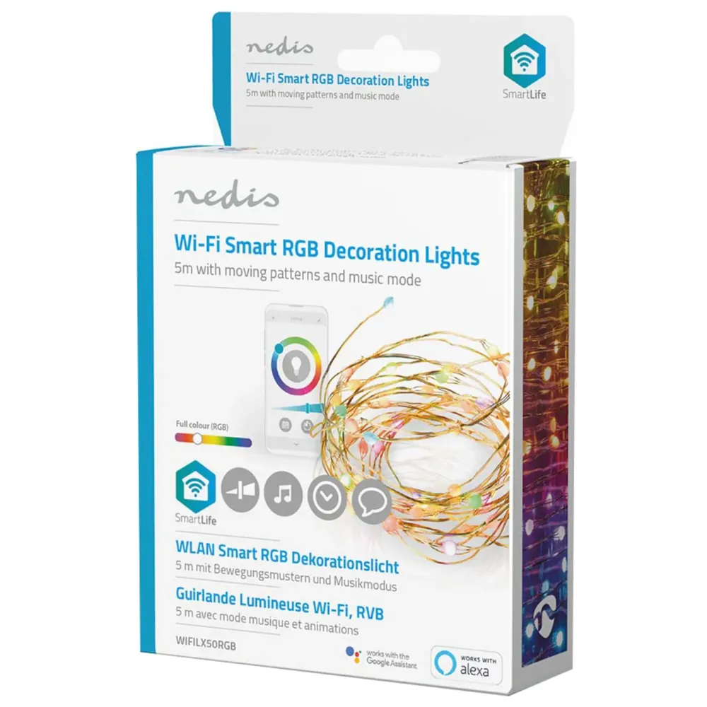 Nedis Lyslenker|Smart Festbelysning 5 m