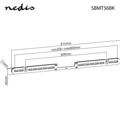 Nedis Høyttaler|Soundbar feste for Sonos