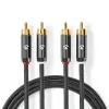 Nedis Lyd- & Videokabler|Stereolydkabel med doble RCA-kontakter 2 m