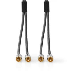 Nedis Lyd- & Videokabler|Stereolydkabel med doble RCA-kontakter 2 m