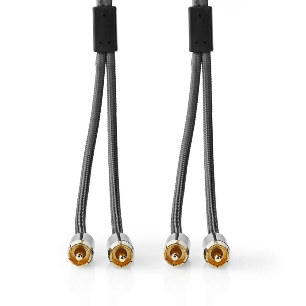 Nedis Lyd- & Videokabler|Stereolydkabel med doble RCA-kontakter 2 m