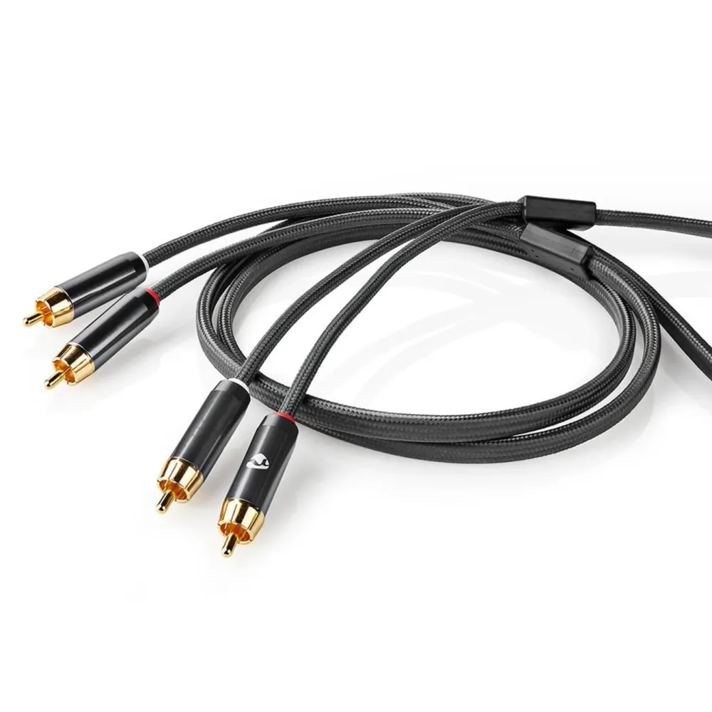 Nedis Lyd- & Videokabler|Stereolydkabel med doble RCA-kontakter 2 m