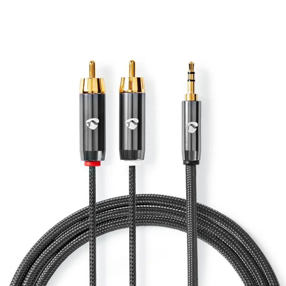Nedis Lyd- & Videokabler|Stereolydkabel 3,5 mm til 2x RCA 5 m