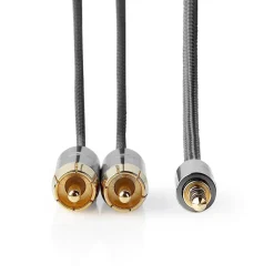 Nedis Lyd- & Videokabler|Stereolydkabel 3,5 mm til 2x RCA 1 m