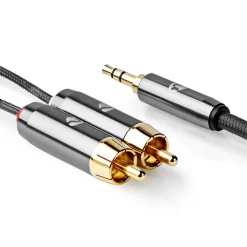 Nedis Lyd- & Videokabler|Stereolydkabel 3,5 mm til 2x RCA 1 m
