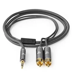 Nedis Lyd- & Videokabler|Stereolydkabel 3,5 mm til 2x RCA 1 m