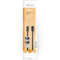 Nedis Kabler Og Adaptere|Mac-Tilbehør|USB-C 4.0 Gen 3x2-kabel 1 m