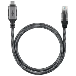Kjell Nettverkskort For Kablet Nettverk17|Nettverkskabler|Nettverkskabel med USB-tilkobling USB-C 2 m