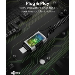 Kjell Nettverkskort For Kablet Nettverk17|Nettverkskabler|Nettverkskabel med USB-tilkobling USB-C 2 m