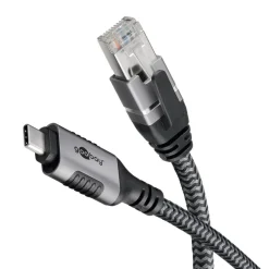 Kjell Nettverkskort For Kablet Nettverk17|Kabler For Nettverk|Nettverkskabel med USB-tilkobling USB-C 1 m