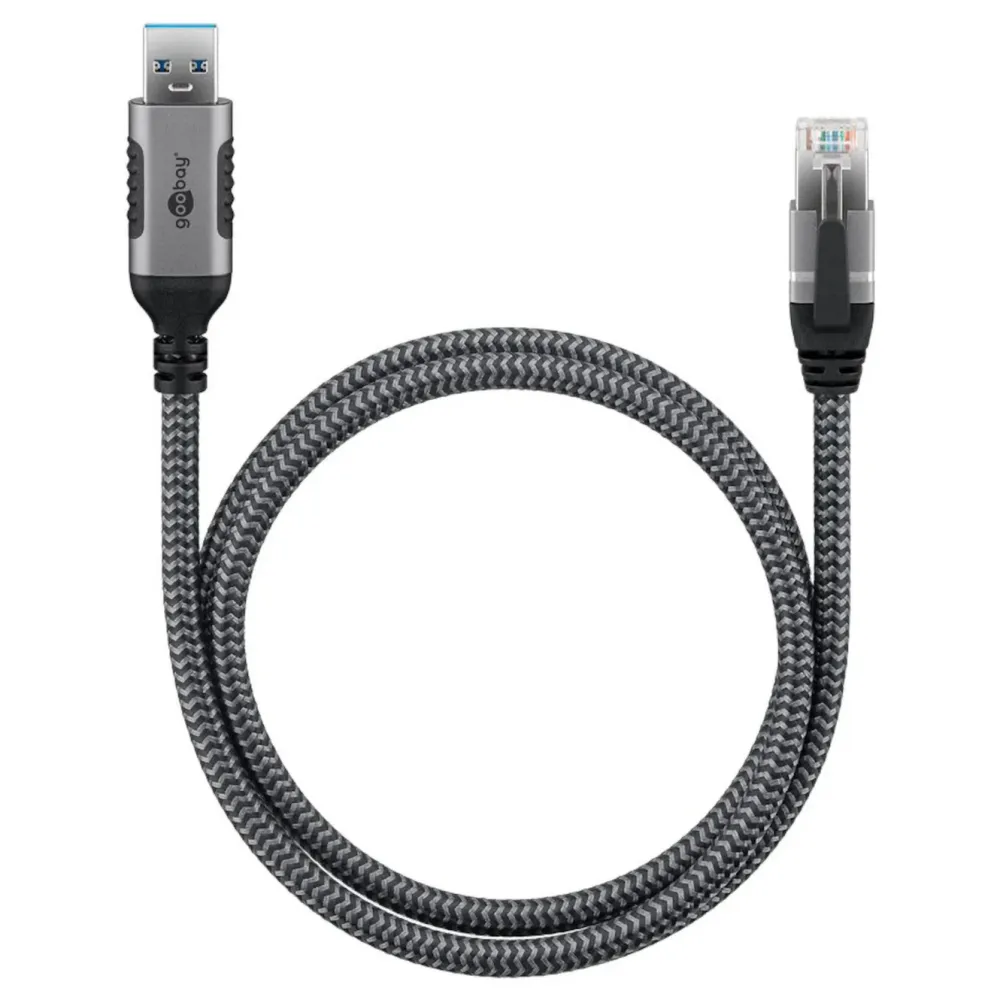 Kjell Nettverkskabler|Usb-A & B-Kabler|Nettverkskabel med USB-tilkobling USB-A 2 m