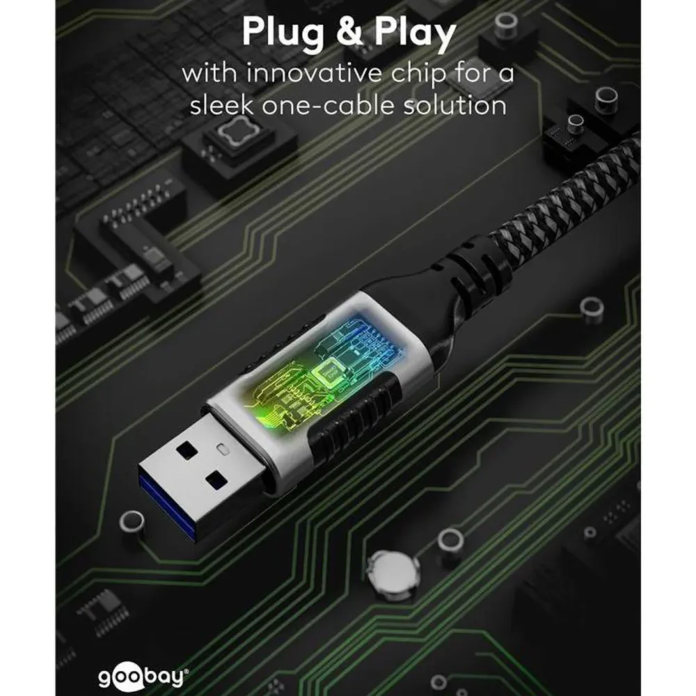 Kjell Nettverkskabler|Usb-A & B-Kabler|Nettverkskabel med USB-tilkobling USB-A 2 m