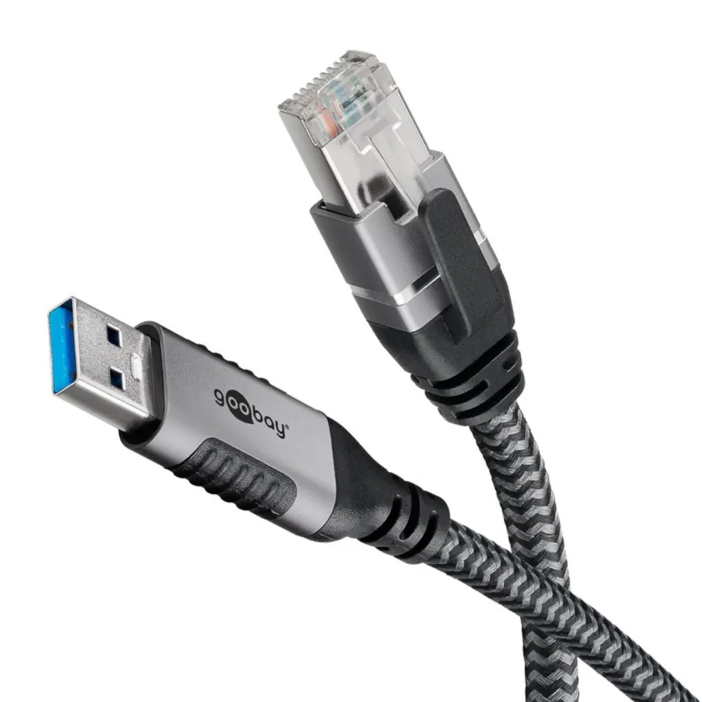 Kjell Nettverkskabler|Usb-A & B-Kabler|Nettverkskabel med USB-tilkobling USB-A 1 m