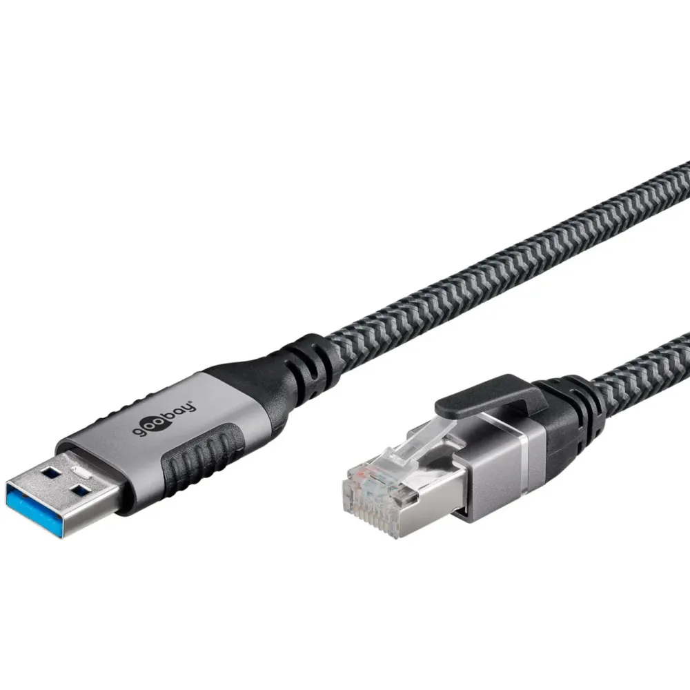 Kjell Nettverkskabler|Usb-A & B-Kabler|Nettverkskabel med USB-tilkobling USB-A 1 m