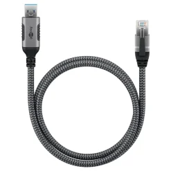 Kjell Nettverkskabler|Usb-A & B-Kabler|Nettverkskabel med USB-tilkobling USB-A 1 m