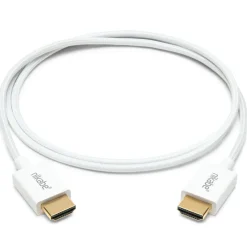 Nikabe Hdmi|Kabler Og Adaptere|Ultra Slim HDMI-kabel med 8K-støtte - Hvit 1 m
