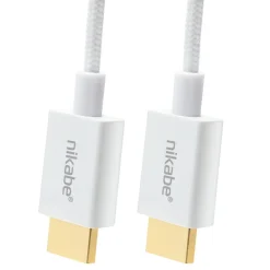 Nikabe Hdmi|Kabler Og Adaptere|Ultra Slim HDMI-kabel med 8K-støtte - Hvit 1 m