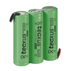 Kjell Batterier|Batterier|NiMH2 oppladbart 3 x AA-batteri med loddeører