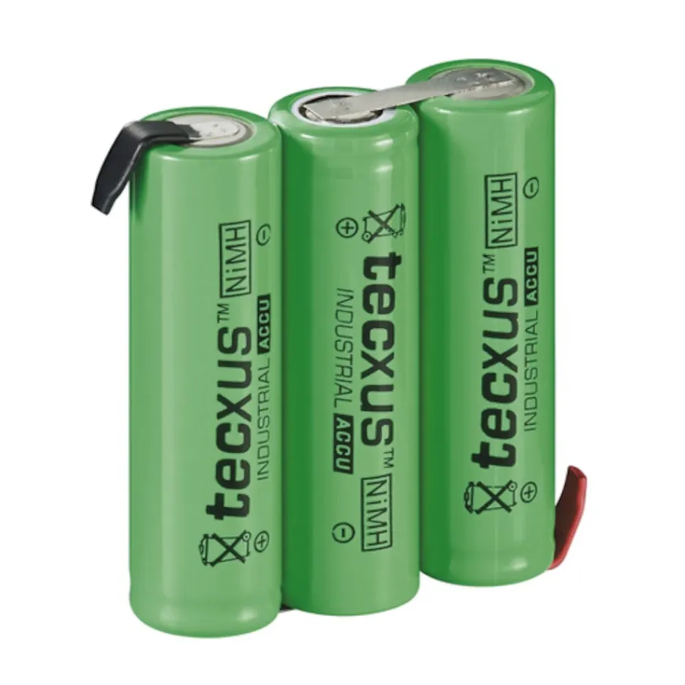 Kjell Batterier|Batterier|NiMH2 oppladbart 3 x AA-batteri med loddeører