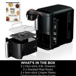 Ninja Kjøkken Og Spisestue|Stacked Dual Zone airfryer 7,6 L