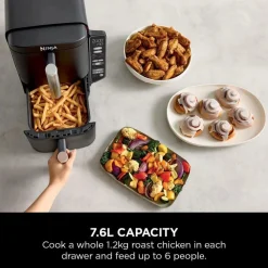 Ninja Kjøkken Og Spisestue|Stacked Dual Zone airfryer 7,6 L