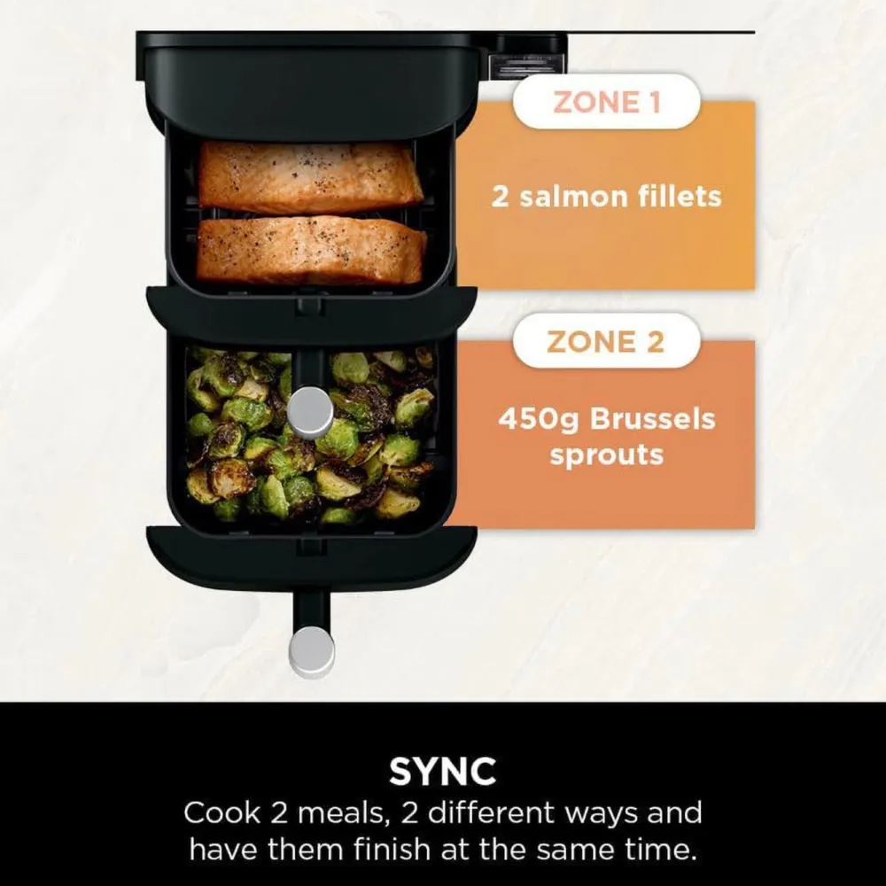 Ninja Kjøkken Og Spisestue|Stacked Dual Zone airfryer 7,6 L