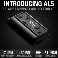 Noco Fritid|Sykkelbelysning|Air AL5 portabel luftkompressor med powerbank
