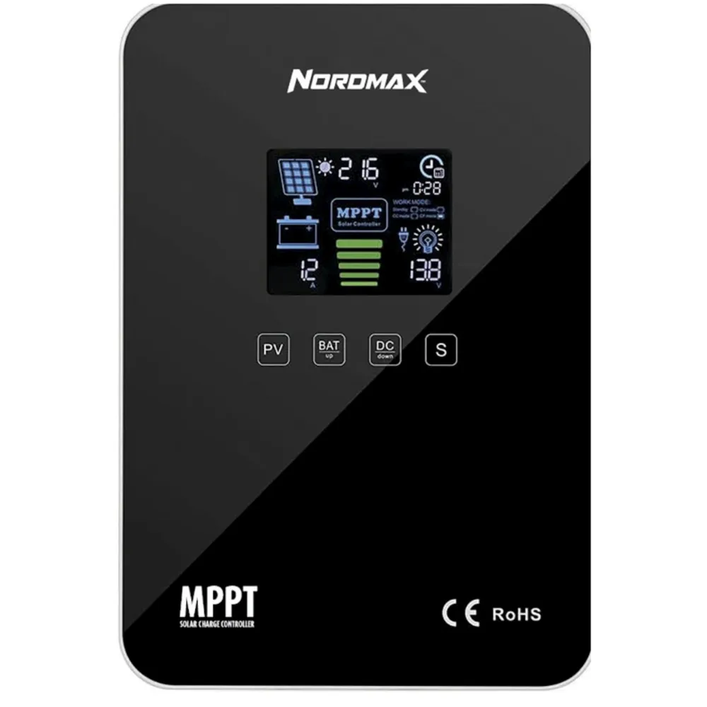 Nordmax Solceller Og Strømforsyning|MPPT Regulator med Bluetooth 40 A