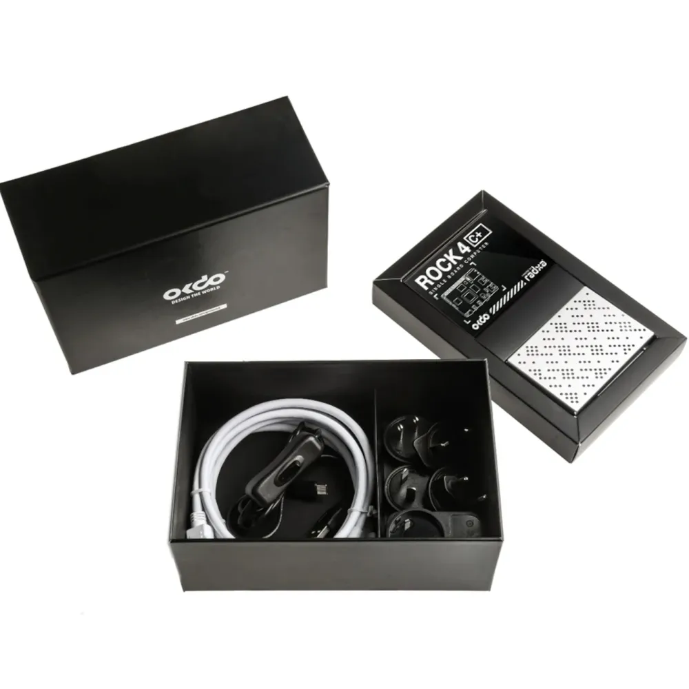 OKdo Ettkortsdatamaskin|Radxa Rock 4C+ Innovation kit 4 GB RAM