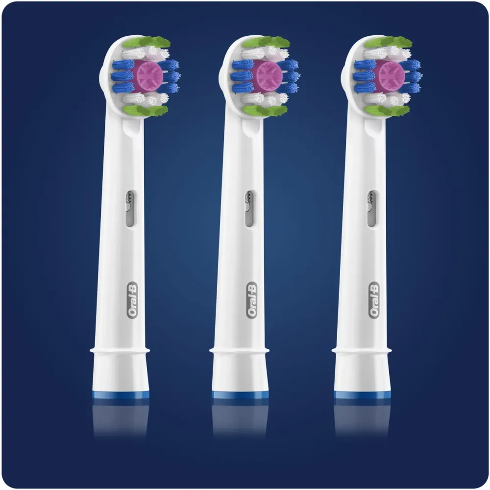 Oral-B Kropp Og Helse|3D White Tannbørstehode 3-pk.