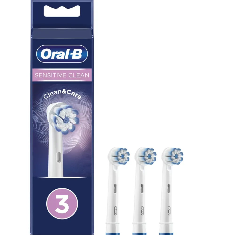 Oral-B Kropp Og Helse|Sensitive Clean & Care Tannbørstehode 3-pk.